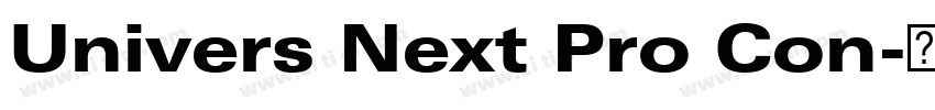 Univers Next Pro Con字体转换